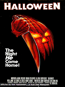 affiche du film Halloween 1 La nuit des Masques de Carpenter